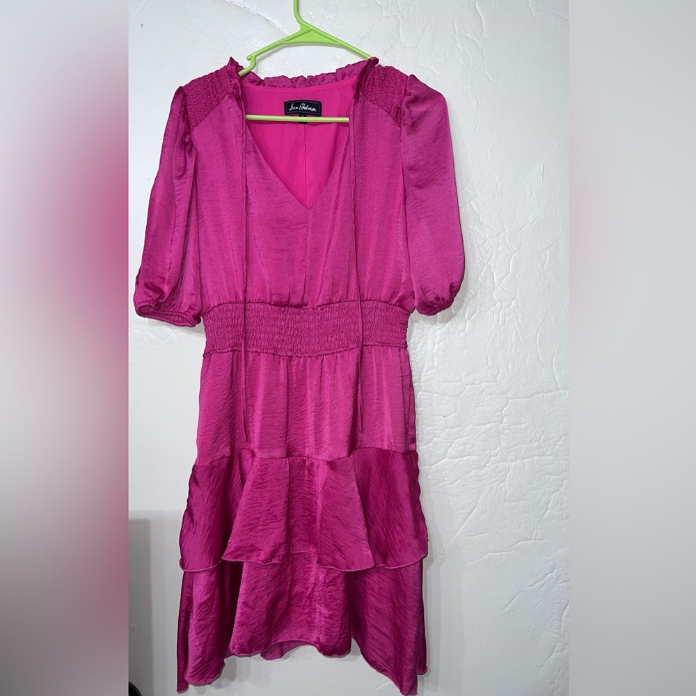 Sam Edelman Fuchsia Ruffled Blouse